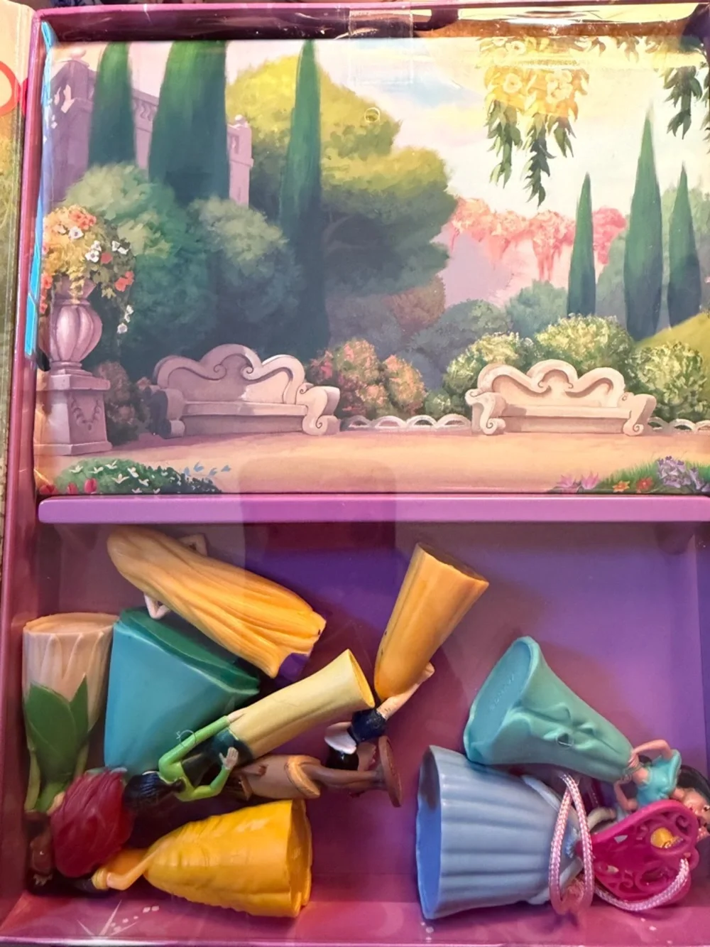 Disney Princess Playset Cover — Pink, Purple & Teal Artwork